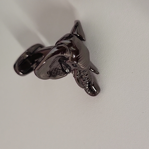 Caperci Men's Animal Elephant Head Shirt Cufflinks - Picture 3 of 8
